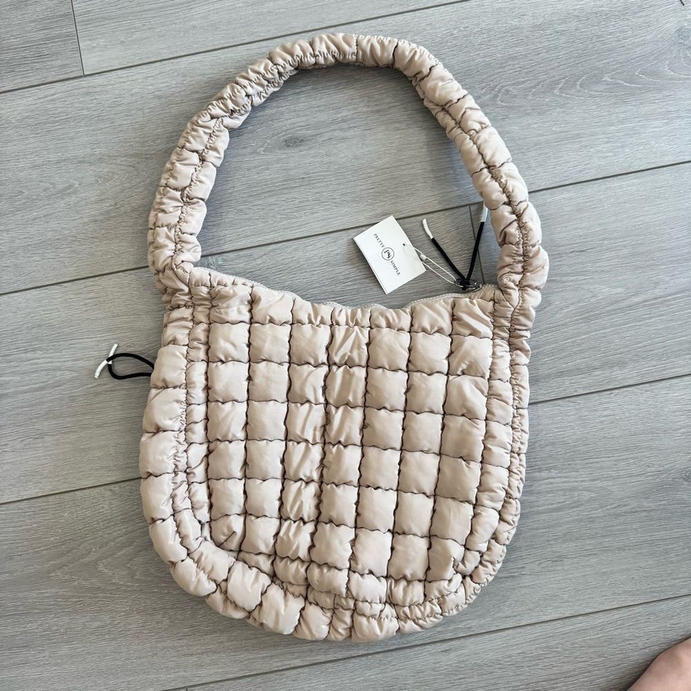NWT Pretty Simple Carmen Hobo Tote Tan - Picture 6 of 7